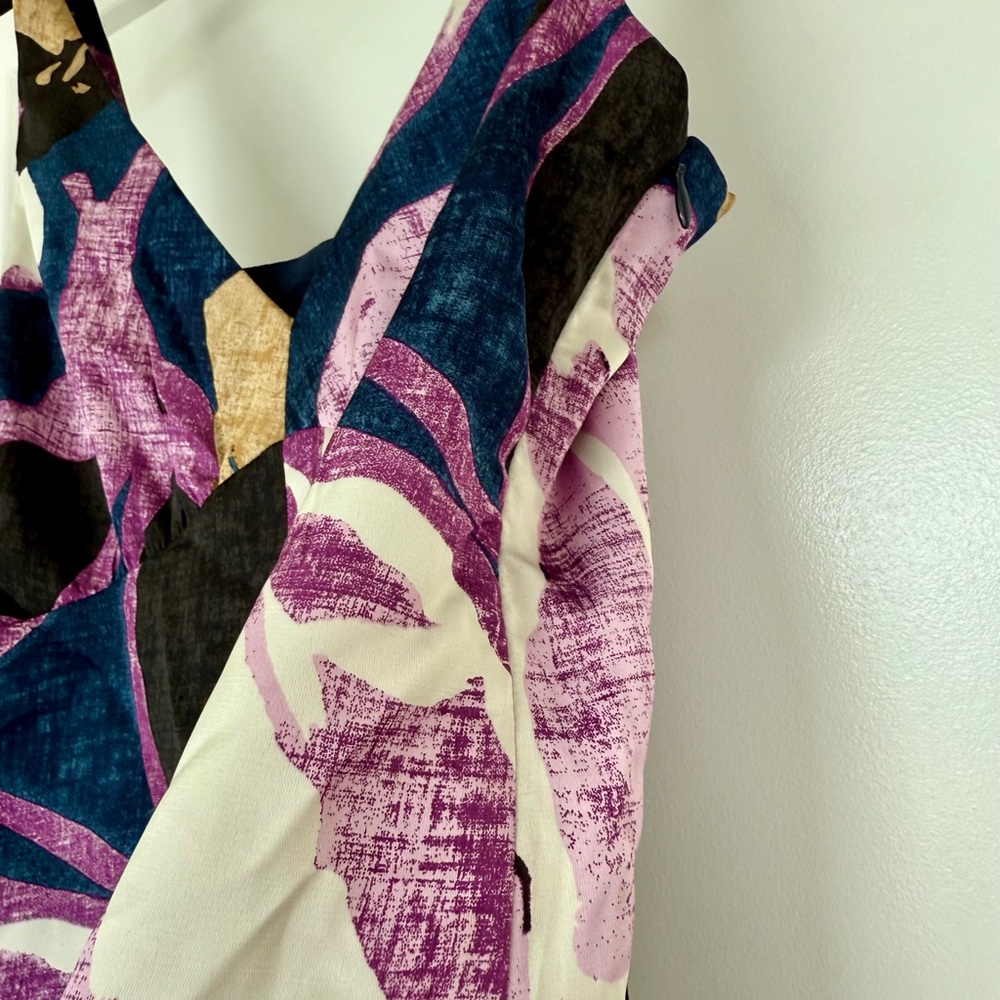 Colorful Abstract Patterned Blouse - XS - Picture 2 of 6